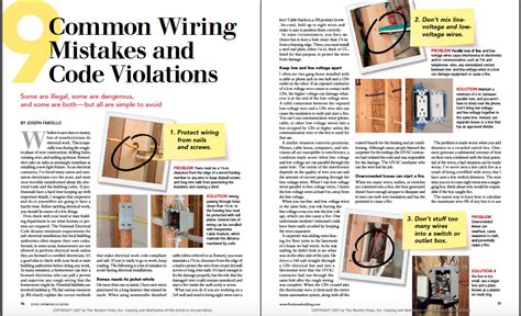 can wood touch a electric box|9 Common Wiring Mistakes and Code Violations .